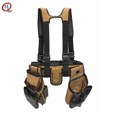 Multifunction Electrician Tool Bag,Heavy Duty Durable 4-piece Pro Polyester Carpenters Rig Tool Belt